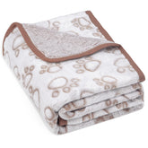 Couverture Stuffed marron douce recto, confort quotidien pour chien.