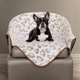 Couverture Stuffed douce pour chats et chiens avec imprimé patte, chaleur réconfortante.