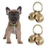 Cloche Styquenzer en cuivre pour collier chien – ensemble de 4 cloches, pratique et audible.