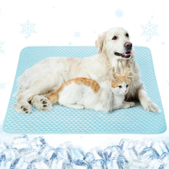 Tapis refroidissant SuBleer pour chat et chien, utilisation intérieur/extérieur pour un confort accru.