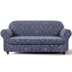 SUBRTEX canapé 2 pièces damass gris, protection anti-dérapante.