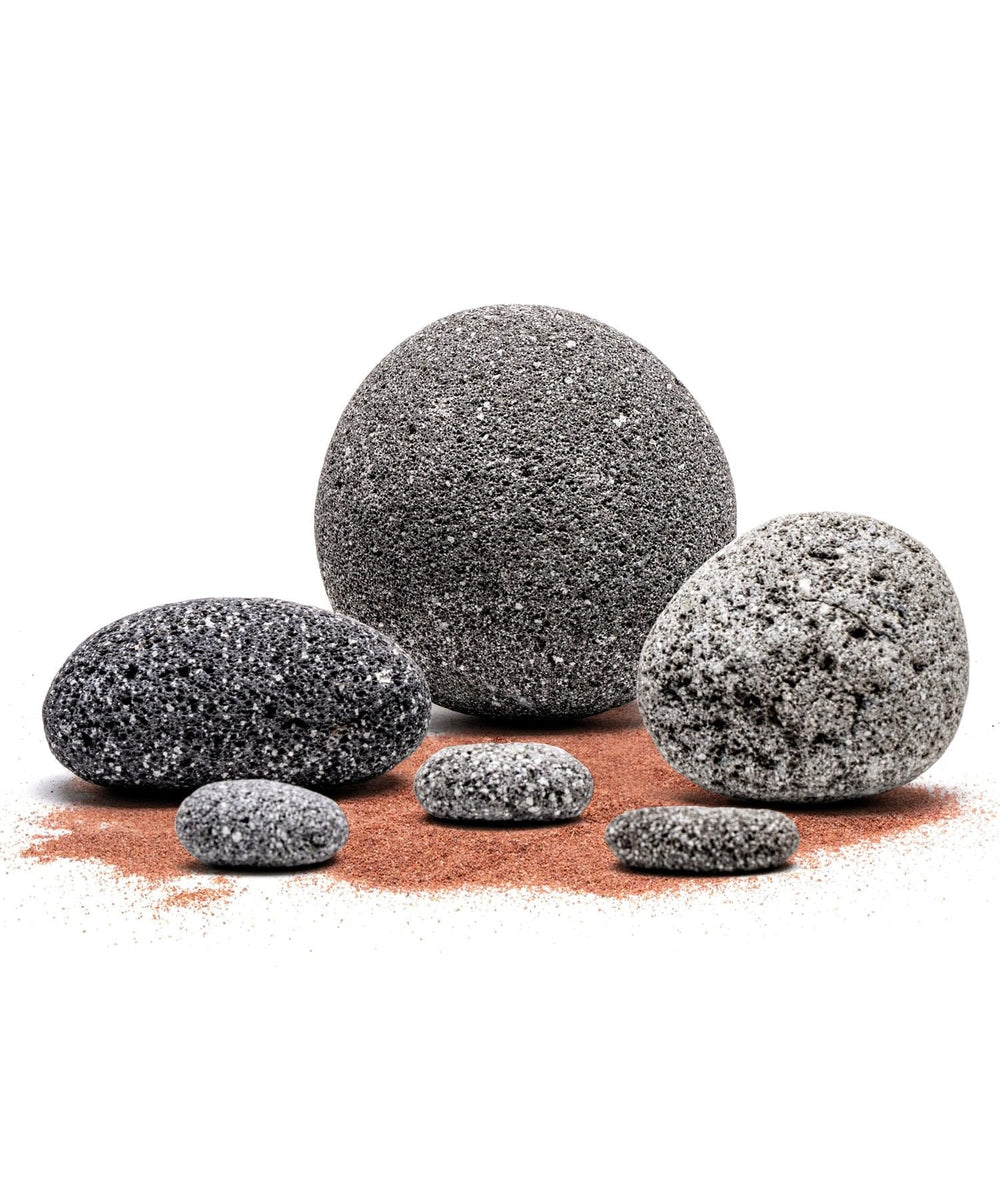 Pierres SubstrateSource noires et poreuses, texture naturelle et bon flux d'eau pour aquarium