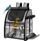Suertree sac de transport pour oiseau avec maillage inox indestructible et vue dégagée