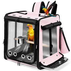Suertree cage-transport-oiseau-mesh-inox: aération et surveillance faciles.