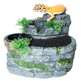 SUKEOPET cascade naturelle pour terrarium stimule l'hydratation des reptiles.