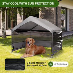 Summertrail abri grand chien avec mesh trois côtés pour ventilation efficace.