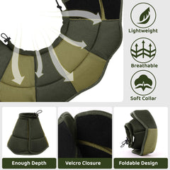 SUNFURA collier chien fermeture a bande auto-agrippante – mise en place rapide et sûre