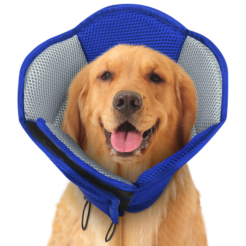 sunfura-cône-chien-grande-bleu offre confort léger après chirurgie.