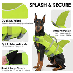 SUNFURA gilet sauvetage chien avec anneaux D sur poitrine et dos