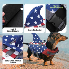 SUNFURA gilet sauvetage chien sangles réfléchissantes pour meilleure visibilité