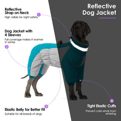 sunfura manteau chien col fourrure reglable protège le cou