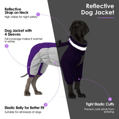 SUNFURA manteau chien elasticite-ventre-pattes assure un maintien sûr.