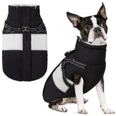 Manteau SUNFURA pour petit chien avec harnais integre — enfilage facile.
