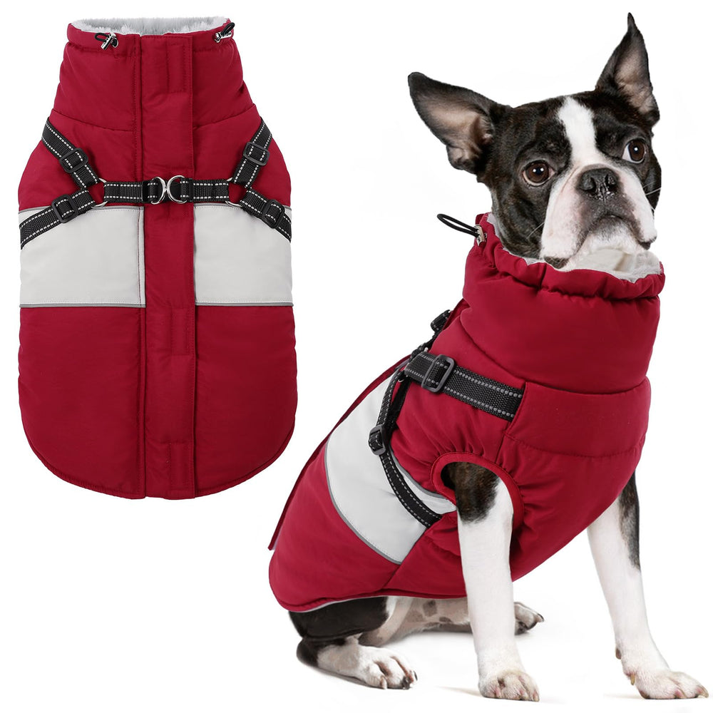 SUNFURA manteau hivernal chien imperméable pour sorties par temps froid et humide.