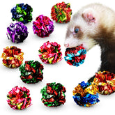 SunGrow Boule Mylar rouge, son crissant, stimule le jeu actif du furet.