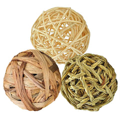 SunGrow balle croquage pack 3 stimulation du jeu et du mâchage chez petits animaux