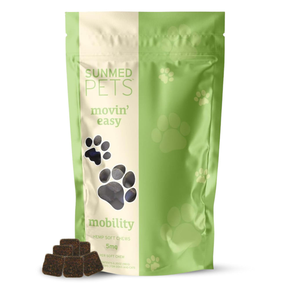 Sunmed Movin' Easy gommes et emballage faciles pour animaux.