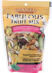 Sunseed Mélange-fruité pour perroquets et conures, stimule l'appétit avec un mélange fruité varié.