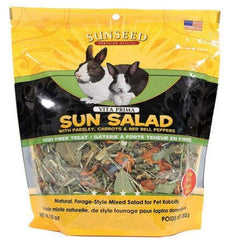 Sunseed Vita Prima Sun Salad pour lapins, salade naturelle riche en fibres, stimule l'alimentation.