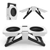 Super Design – bol chien élevé double pour repas et hydratation faciles.