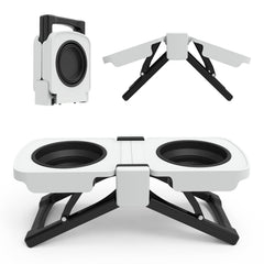 Super Design – bol chien élevé double pour repas et hydratation faciles.