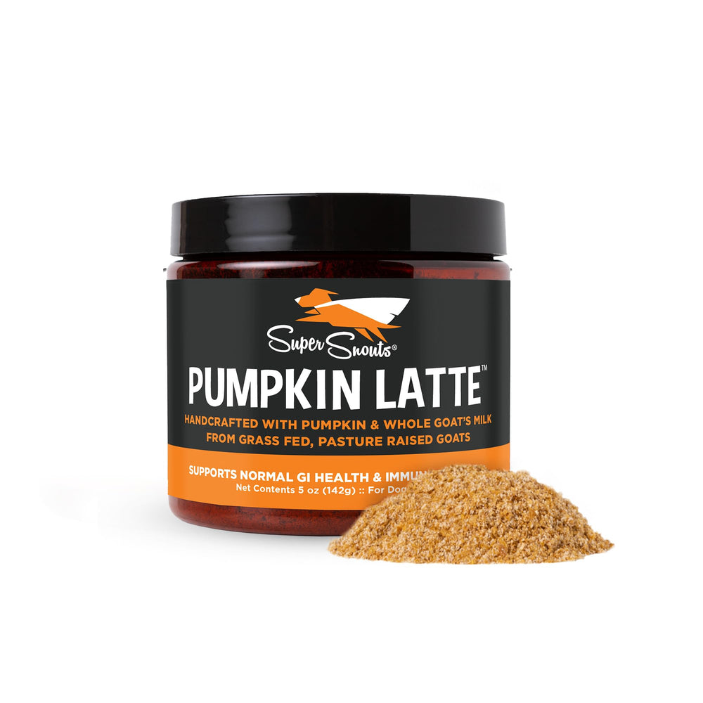 Super Snouts Pumpkin Latte bouteille: soutien digestif potentiel pour chiens et chats
