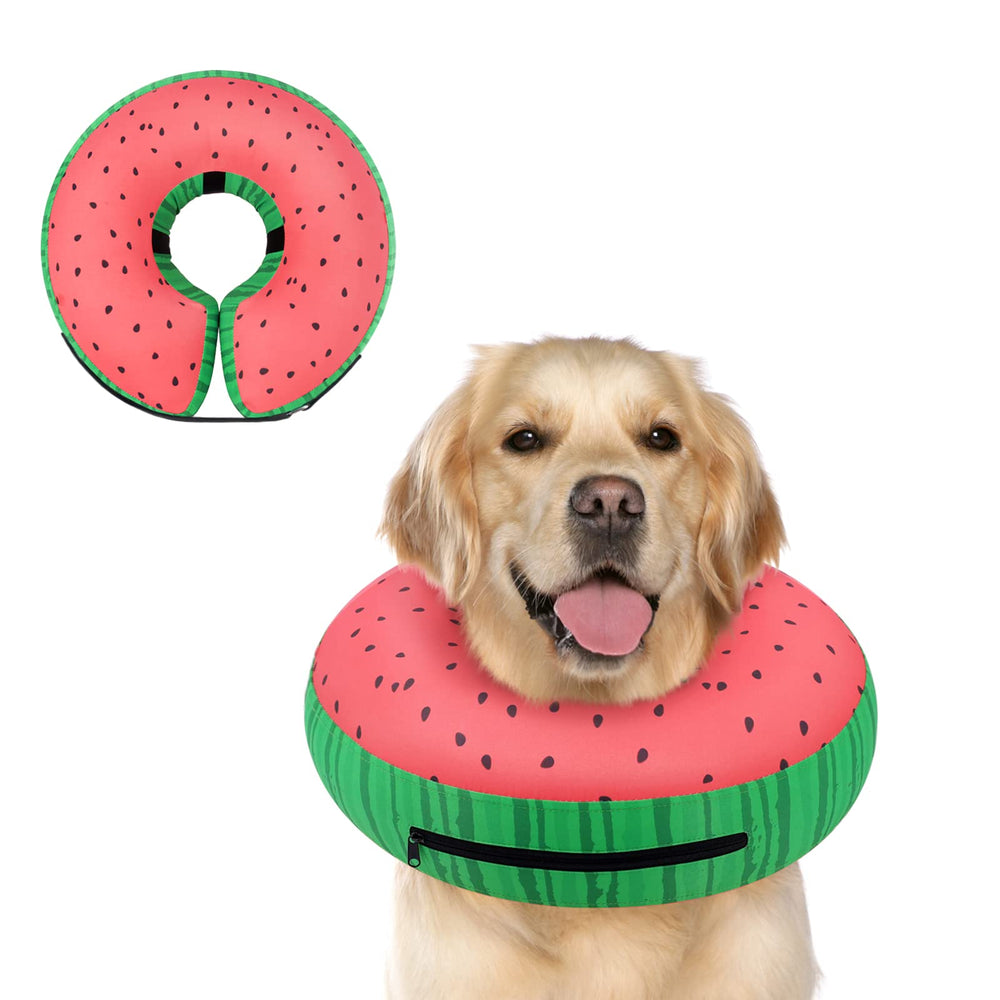 Supet collier beignet inflable après chirurgie, confort et protection du cou.