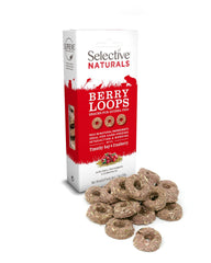 Berry Loops servis dans un bol de service, portion adaptée pour cobaye.