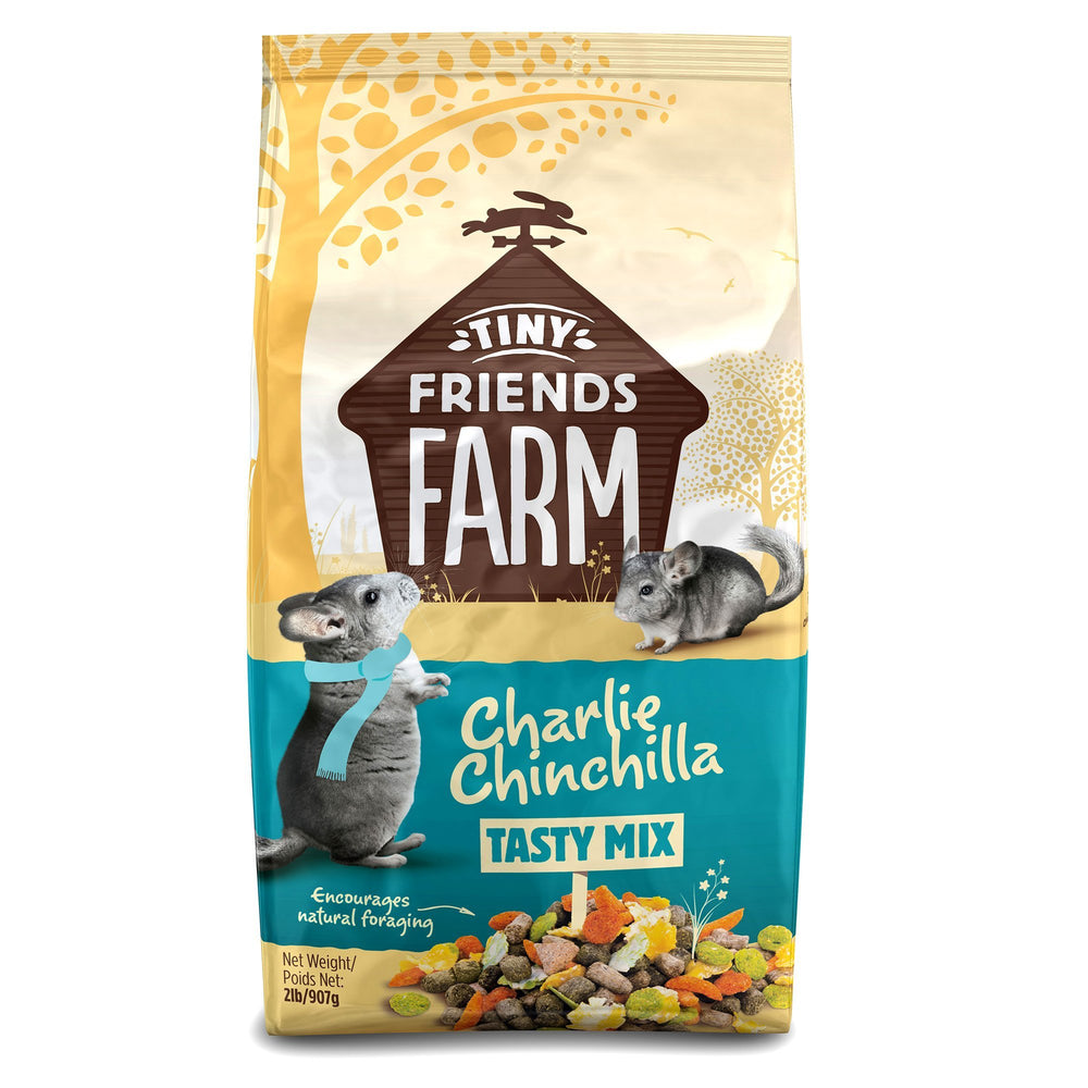 Supremepetfoods Charlie Chinchilla Food: alimentation riche en fibres pour chinchilla, pack de 2 livres
