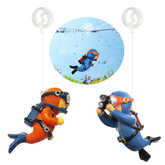 Suptec diver flottant, décoration sûre pour aquarium et compagnon de jeu pour les poissons.