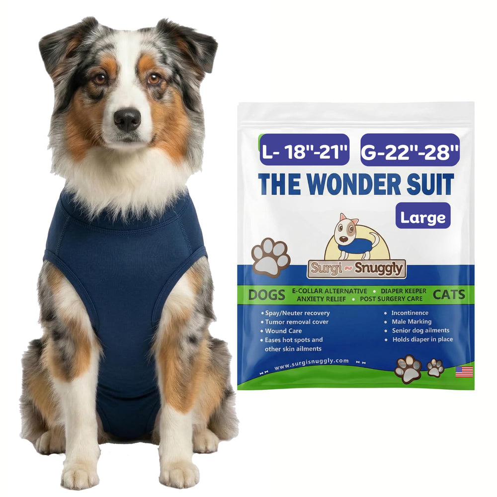 SurgiSnuggly combinaison chien dos, protection douce pour récupération.