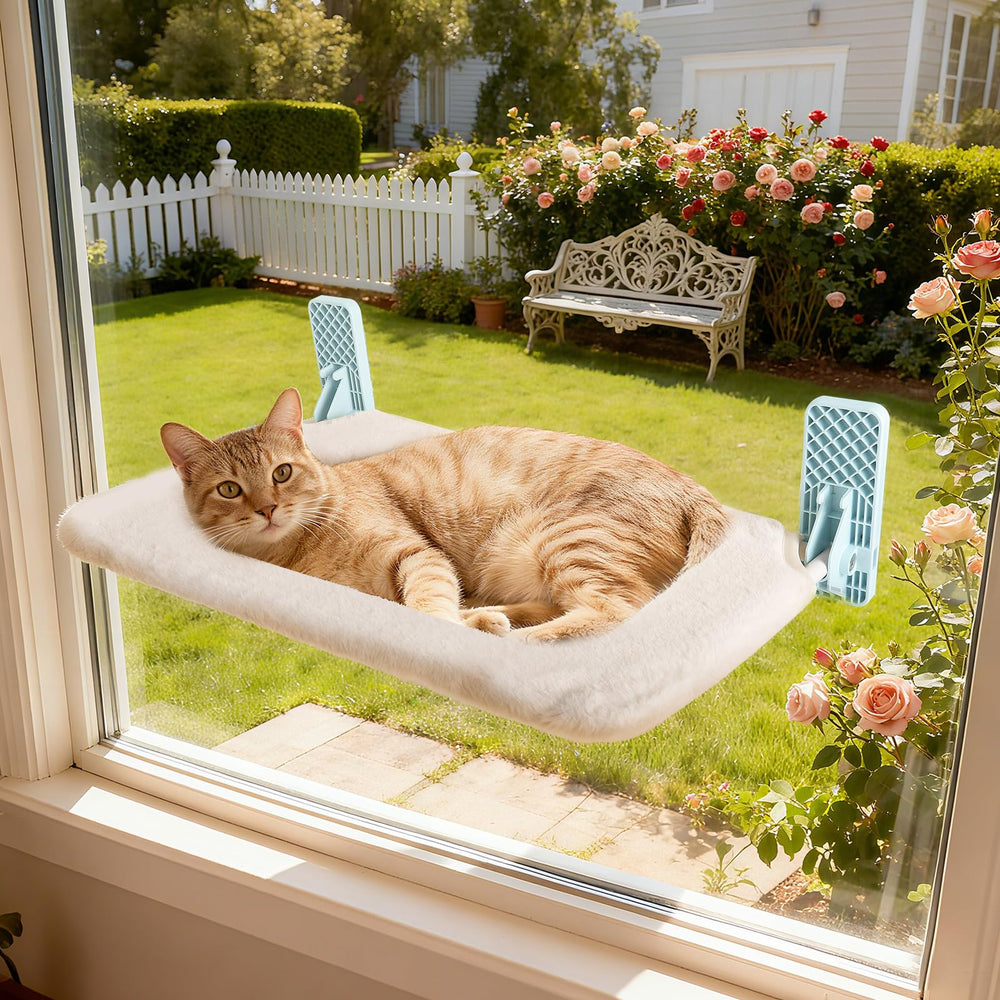 Suupvaor perchoir-fenêtre adhésif, sécurité renforcée pour votre chat.