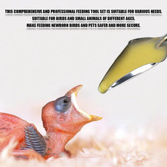 Suxgumoe tubes d'alimentation oiseau – adaptable à chaque étape d'alimentation