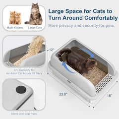 Suzzipaws entrée filtrée et pédale intégrée pour limiter la poussière.