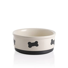 Bol Sweejar avec motif os pour chien, design attrayant et pratique.
