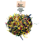 Sweet Feet and Beak boule déchiquetage 5 pouces, divertissement durable pour oiseaux actifs.