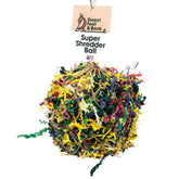 Sweet Feet and Beak – boule shredder 3 pouces avec papier colore, stimulation visuelle et fouille.