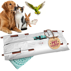 Sweet Goodbye Cocoon coffret coton blanc-aqua prêt à l'emploi pour animaux
