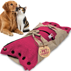 Sweet Goodbye Cocoon coffret rose moyen pour animaux, transport sûr et respectueux.