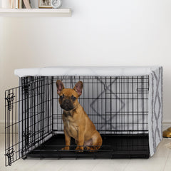 Sweet Jojo Designs couvre-cage 30in gris frange macramé pour un look moderne.