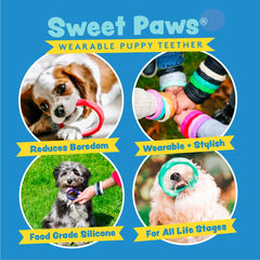 Sweet Paws bracelet dentition chiot, jouet portable pour distraire et apaiser
