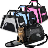 Sac Sweetude rose pour chat, transport portable et confortable.