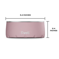 Bol inox 18/8 S'well sans BPA/BPS, durable et sûr pour les aliments.