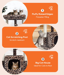 SYANDLVY Arbre-chat 27 – coussins lavables : nettoyage rapide et entretien facile.