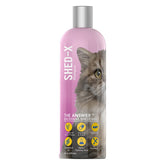 Shampoing Shed-X pour chat de SynergyLabs, bouteille 8 oz, réduit la mue et démêle en douceur.