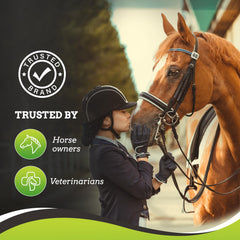 SynNutra Equine SynChill – étiquette NASC sur le flacon, preuve de qualité.