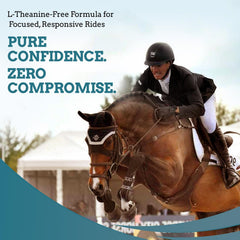 SynNutra Equine SynChill Pure — scène d’entraînement montrant le cheval attentif et calme