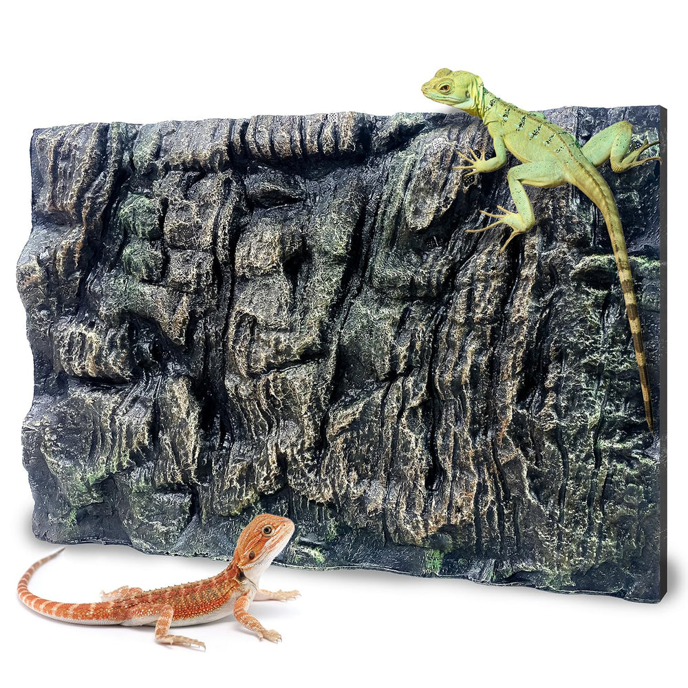 Panneau Sysmashing roche 3D pour terrarium, surface réaliste pour reptiles.