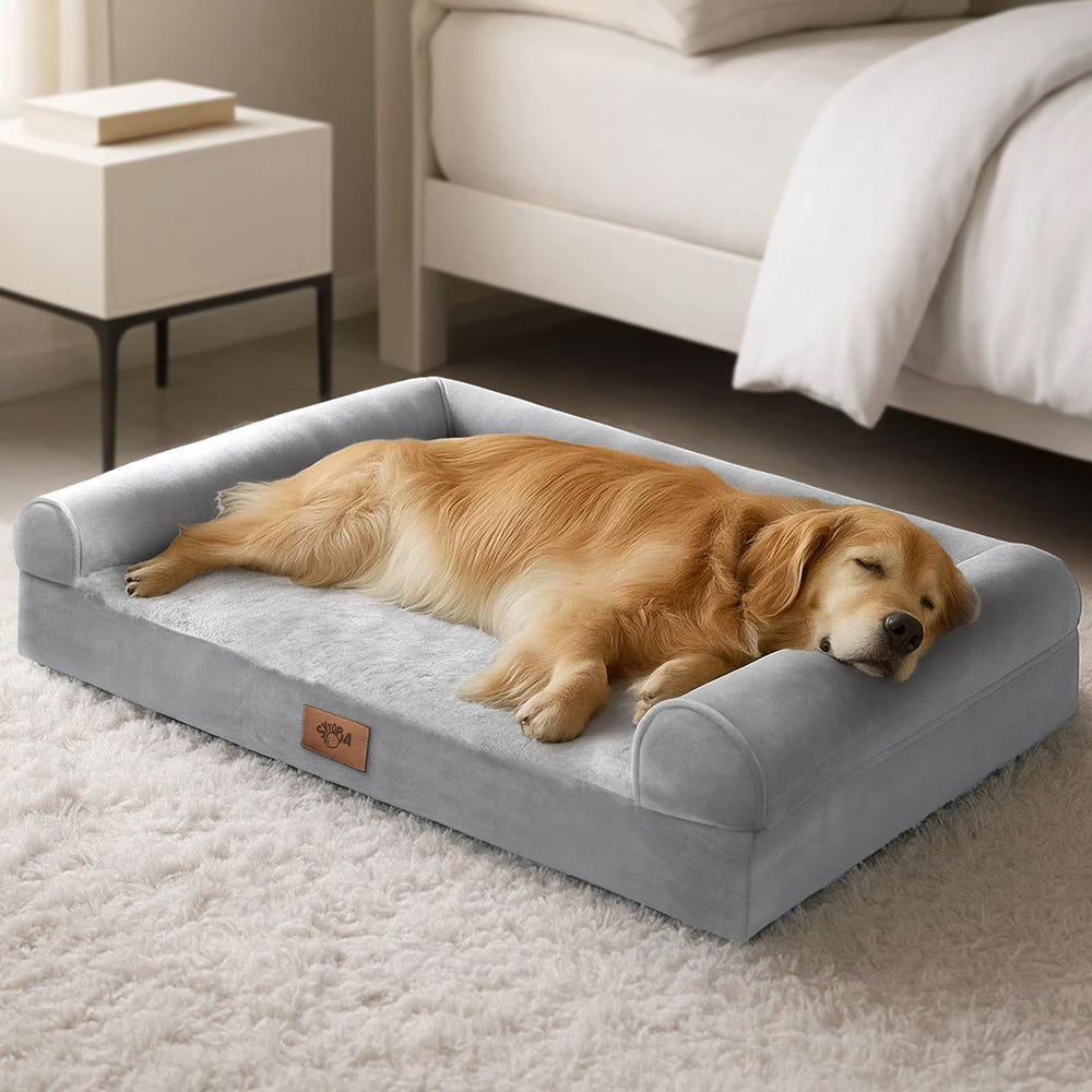 Lit pour chien Sytopia orthopédique 42 po, soutien confortable pour grands chiens.