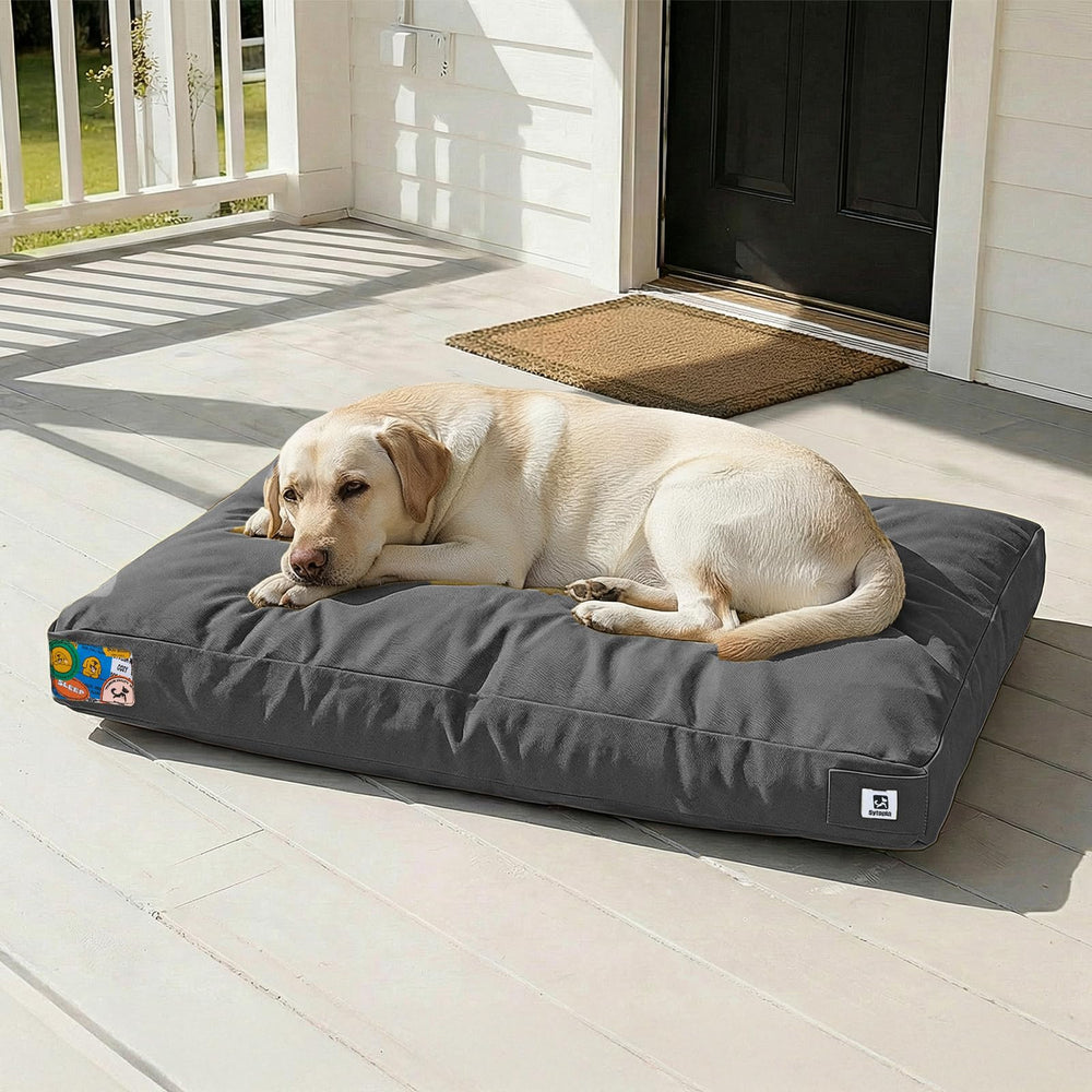 Lit chien extragrand Sytopia en canvas 42 pouces, durable pour intérieur et extérieur.
